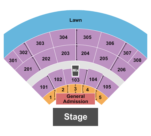 Acrisure Amphitheater Mumford & Sons Seating Chart